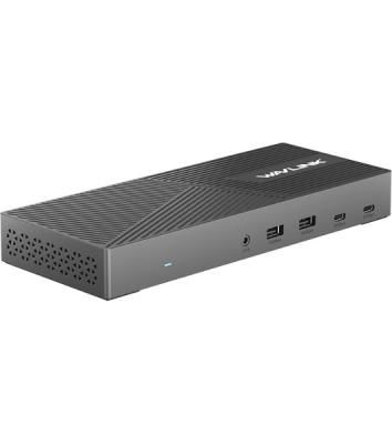 USB-концентратор WAVLINK USB-C Triple Display 4K@60Hz Universal /100W PowerDelivery Include 20V/8A Power Adapter/ 4xUSB3.0/3xUSB C/2xDP 4K 60HZ/3xHDMI 4K 60HZ/1xGigabit LAN/1xAudio In/Out
