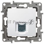 Розетка компьютерная ETIKA RJ45 кат.5 UTP, белый