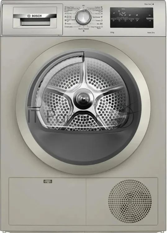 Сушильная машина Bosch WTN86212ME серый, 8 кг, сушка - конденсационная, программ - 8, 59.8 x 84.2 x 61.3 см