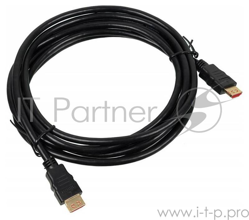 Кабель аудио-видео Buro HDMI (m)/HDMI (m) 3м. позолоченные контакты черный