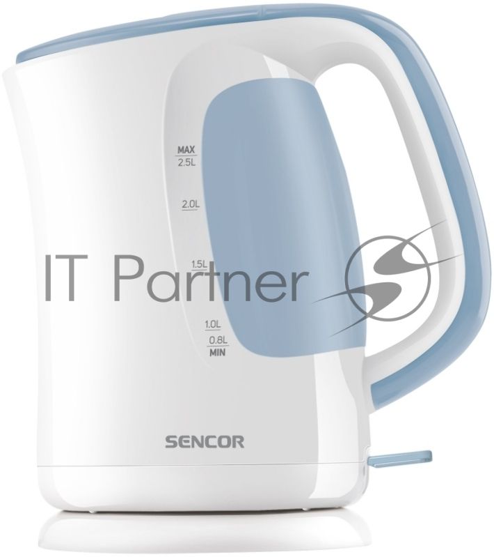 Электрочайник Sencor SWK 2510WH белый, 2.5 л, 2200 Вт, скрытый нагревательный элемент