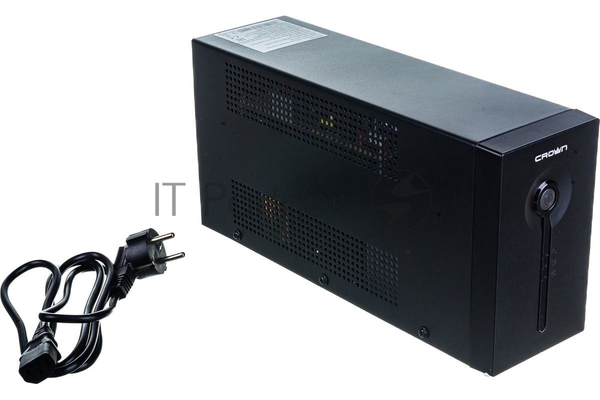 Источник бесперебойного питания Crown CMU-SP650COMBO/650 ВА/390 Вт/2 х CEE 7 (евророзетка), 3 x IEC 320 C13 (компьютерная)