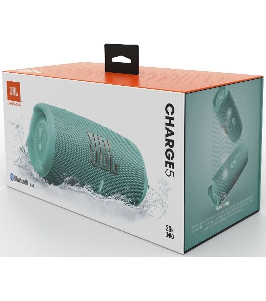 Портативная акустика JBL Charge 5, бирюзовый