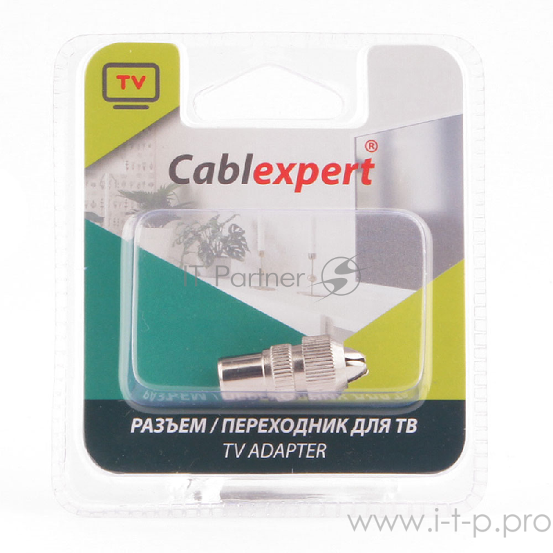 Разъем Cablexpert TVPL-03, TV (папа), блистер