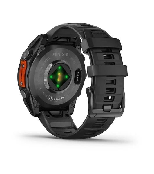 Умные часы Garmin Fenix 8 1.4" AMOLED, Wi-Fi, Bluetooth, NFC, 100м, серый / черный