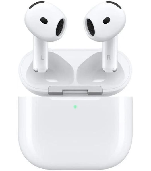 Наушники TWS Apple AirPods 4 ANC белый, вкладыши, Bluetooth, активное шумоподавление, беспроводная зарядка, до 4 ч