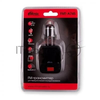 Аксессуар Ritmix FMT-A745Автомобильный FM-трансмиттер