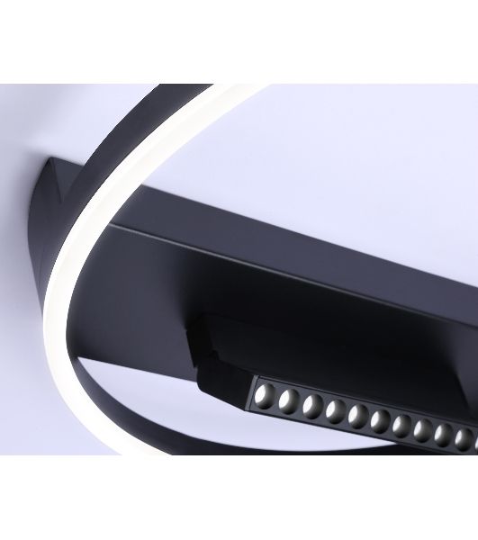 Светильник Ambrella light FL51458/1+1 BK черный 60W 3000K-6400K+4200K D500*110 (ПДУ РАДИО 2.4G)