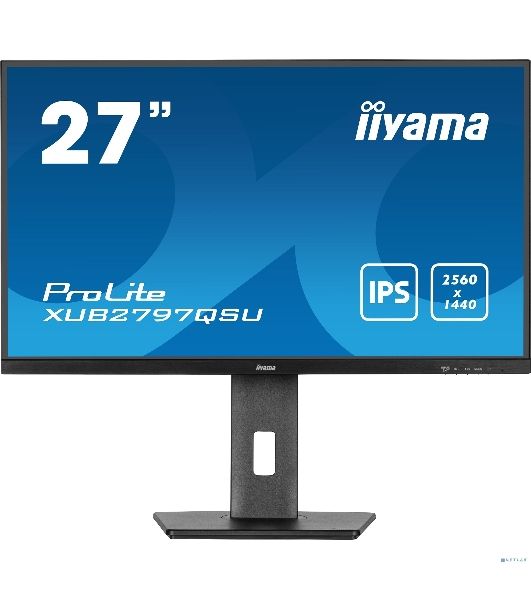 Монитор Iiyama 27" ProLite XUB2797QSU-B2 черный IPS LED 1ms 16:9 HDMI M/M матовая HAS Piv 1300:1 300cd 178гр/178гр 2560x1440 100Hz DP QHD USB 5.7кг