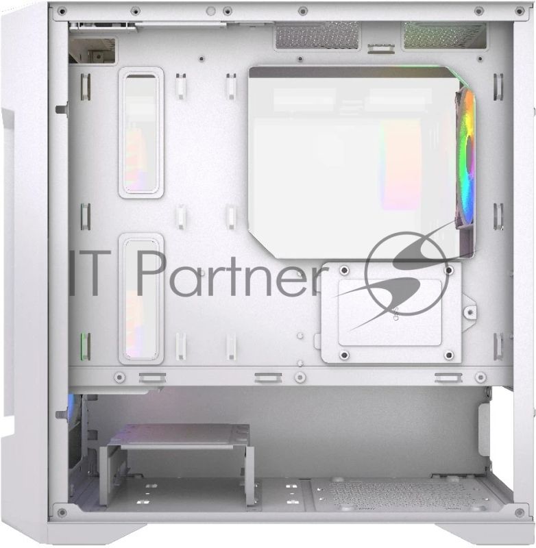 Компьютерный корпус Powercase Mistral Micro X3W ARGb, Tempered Glass, 3x 120mm ARGb PWM Fan, белый, mATX (CMMXW-A3)