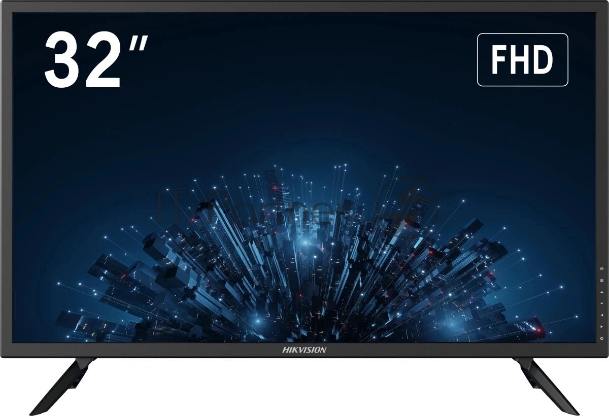 Монитор 32" Hikvision DS-D5032F3-1V0S VA 1920x1080, 75 Гц, 8 мс, 16:9, 300 кд/м², VGA, HDMI 1.4, 3.5 Jack, динамики (2x10 Вт), черный