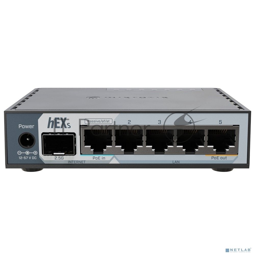 Маршрутизатор MikroTik hEX S (2025) E60iUGS, 5×1 Гбит/с + 1×2.5 Гбит/с SFP, управляемый