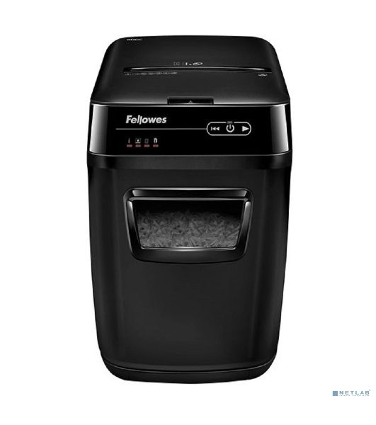Шредер Fellowes AutoMax 200M микрорезка, автоподача, DIN P-5, 2х14 мм, 200 лст. 32 лтр.