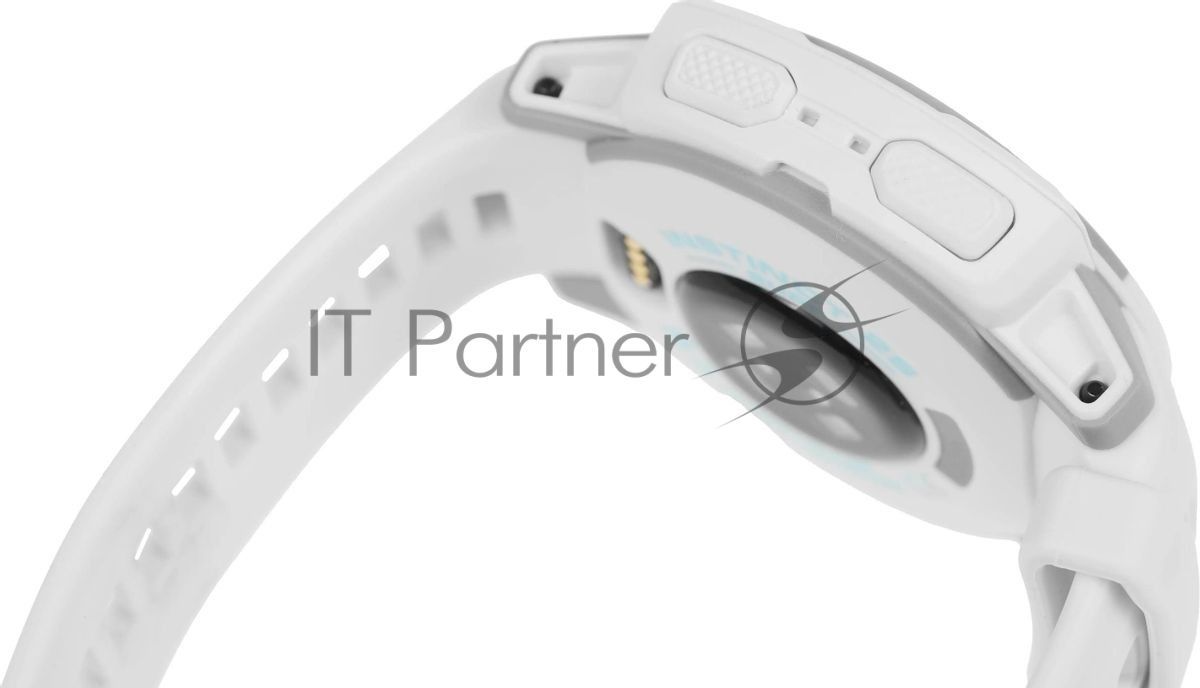 Смарт-часы Garmin Instinct 2s Solar 40мм 1.2" AMOLED корп.черный/белый рем.белый (010-02564-03)