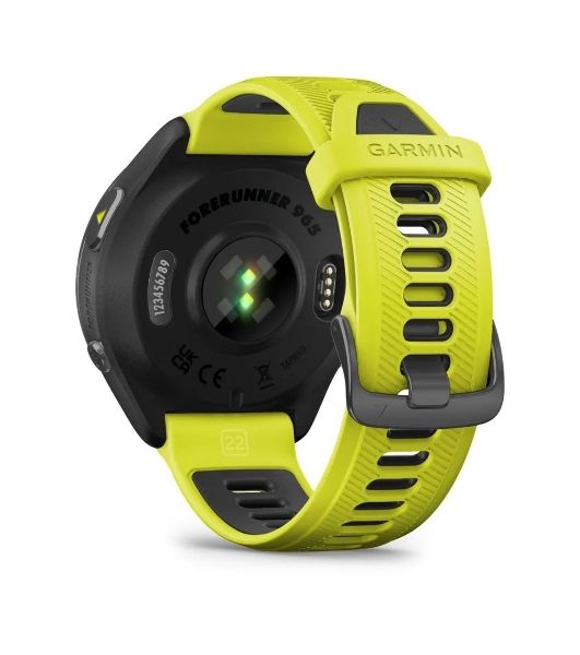 Умные часы Garmin Forerunner 965, 1.4" AMOLED, Wi-Fi, Bluetooth, NFC, GPS, 50м, черный / желто-черный