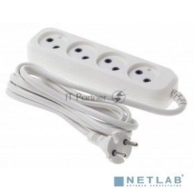 Сетевой удлинитель Buro BU-PSL4.3/W 3 м (4 розетки) белый (пакет ПЭ)