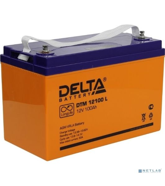 Батарея для ИБП Delta DTM 12100 L 12В 100А·ч