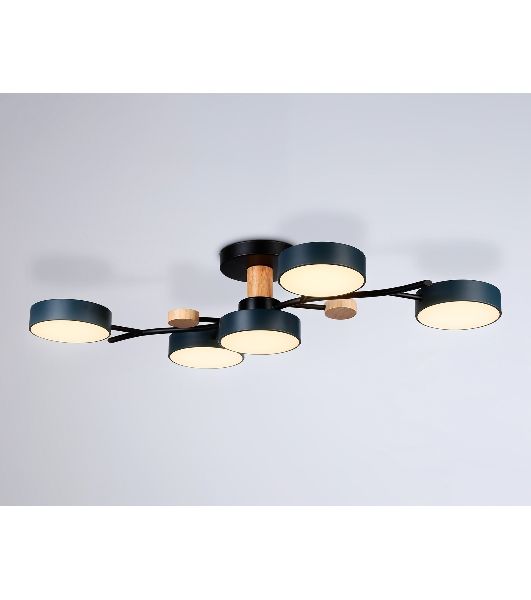 Светильник Ambrella light FL4835/5 BK черный 3000K-6400K 70W 830*400*160 (ПДУ ИК)