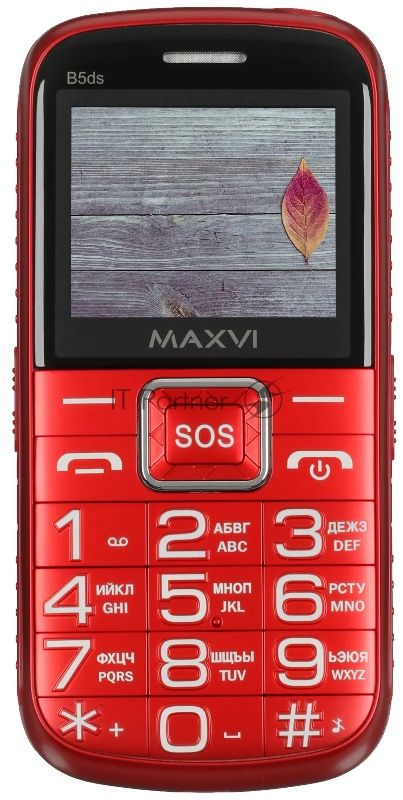 Мобильный телефон Maxvi B5ds красный