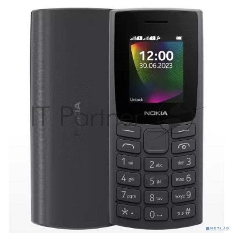 Мобильный телефон Nokia 106 TA-1564 DS CHARCOAL 4/4Mb черный