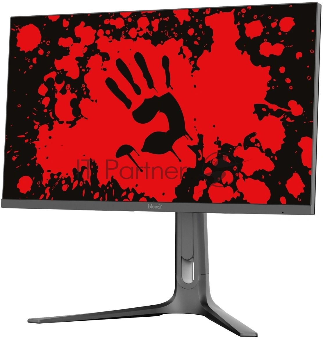 Монитор 27" BLOODY MN272U IPS 3840x2160, 160 Гц, 5 мс, 16:9, 400 кд/м², 2xHDMI, 2xDisplayPort, трехсторонний безрамочный дизайн, Flicker Free, Low Blue Light, HDR10, черный
