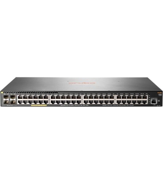 Коммутатор HPE Aruba 2930F 48G PoE+ 4SFP, 48×1 Гбит/с PoE+ + 4×1 Гбит/с SFP, управляемый