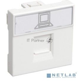 Розетка информационная РКИ-20-00-П RJ-45 UTP кат.5e (на 2 модуля) ПРАЙМЕР белая IEK