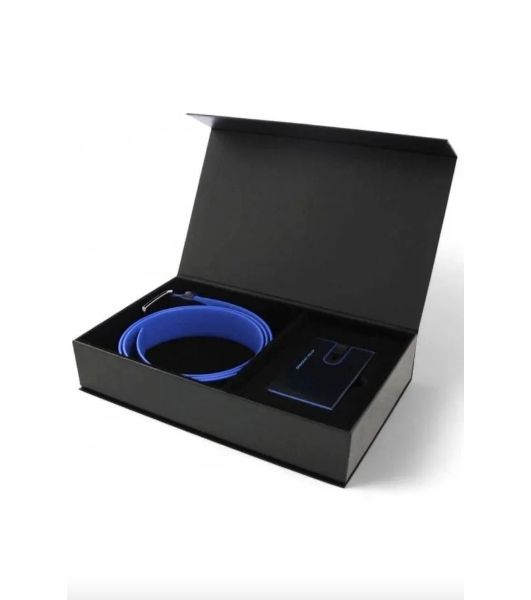 Ремень мужской Piquadro Blue Square CUBOX15B2R/N черный натур.кожа