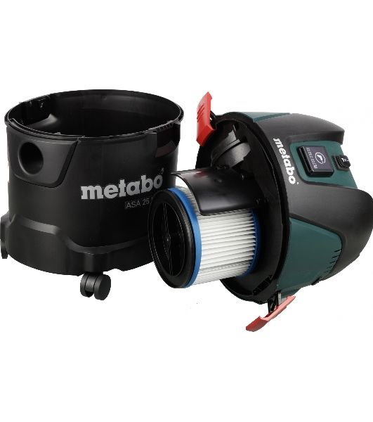 Пылесос строительный Metabo ASA 25 L PC 602014000 Пылесос 1250вт,розетка,ручн.очистка, бак 25л, вес 8.3 кг
