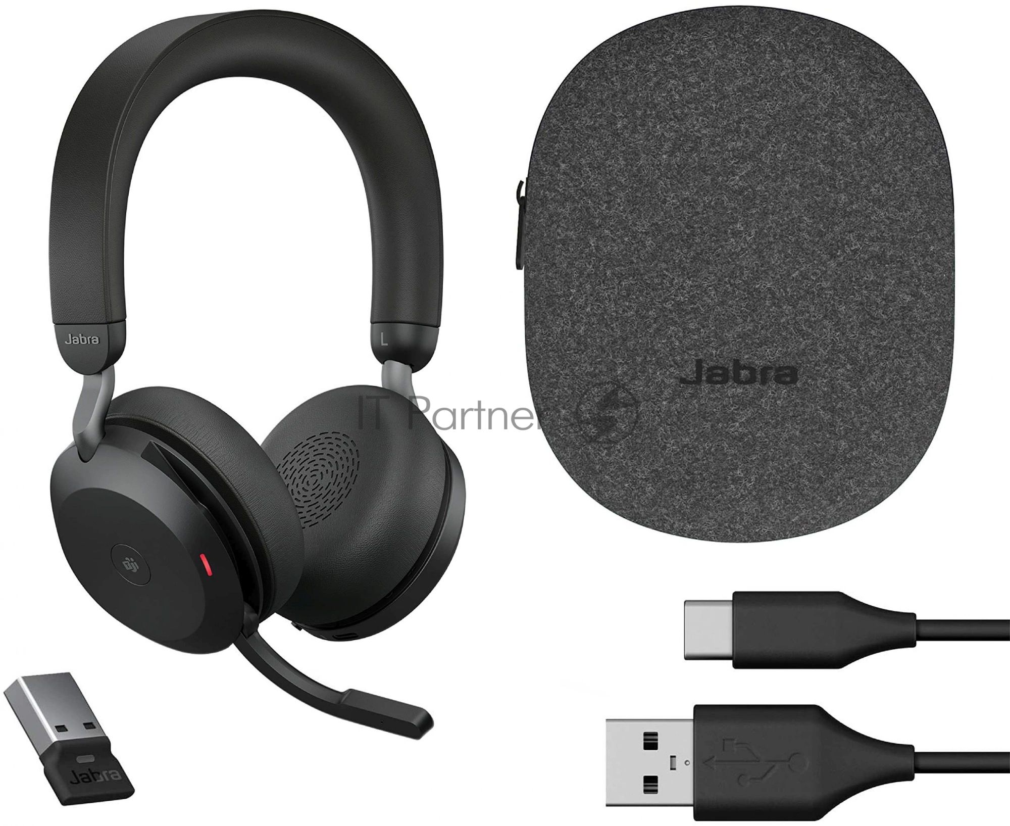 Гарнитура Jabra Evolve2 75 чёрный, беспроводная, Bluetooth, до 36 ч