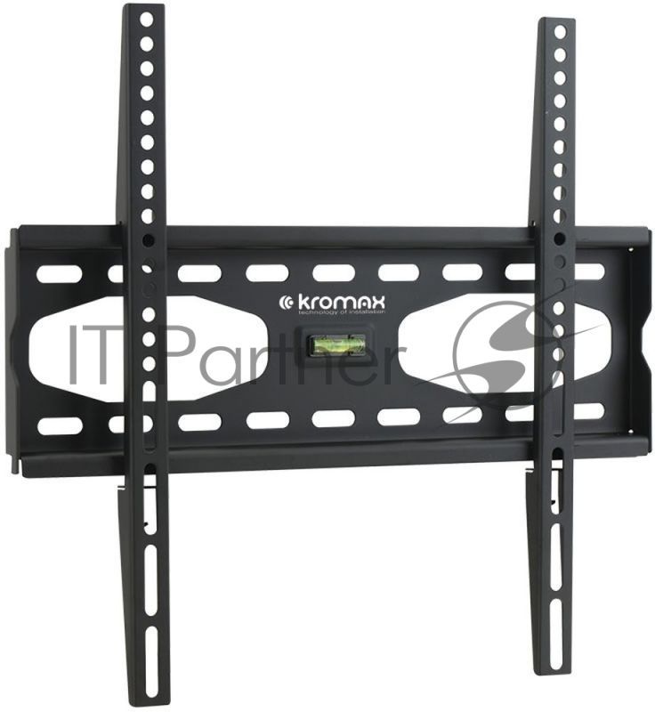 Крепеж Kromax STAR-33 new черный, Кр. стал. настенный для TV 22"-65", max 75 кг, 0 ст св., от ст. 40 мм, max VESA 400x400 мм.