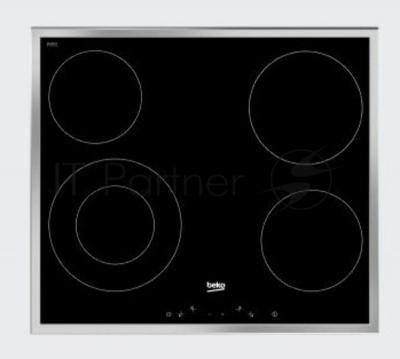 Встраиваемая электрическая варочная поверхность Beko HIC 64402 X, черный