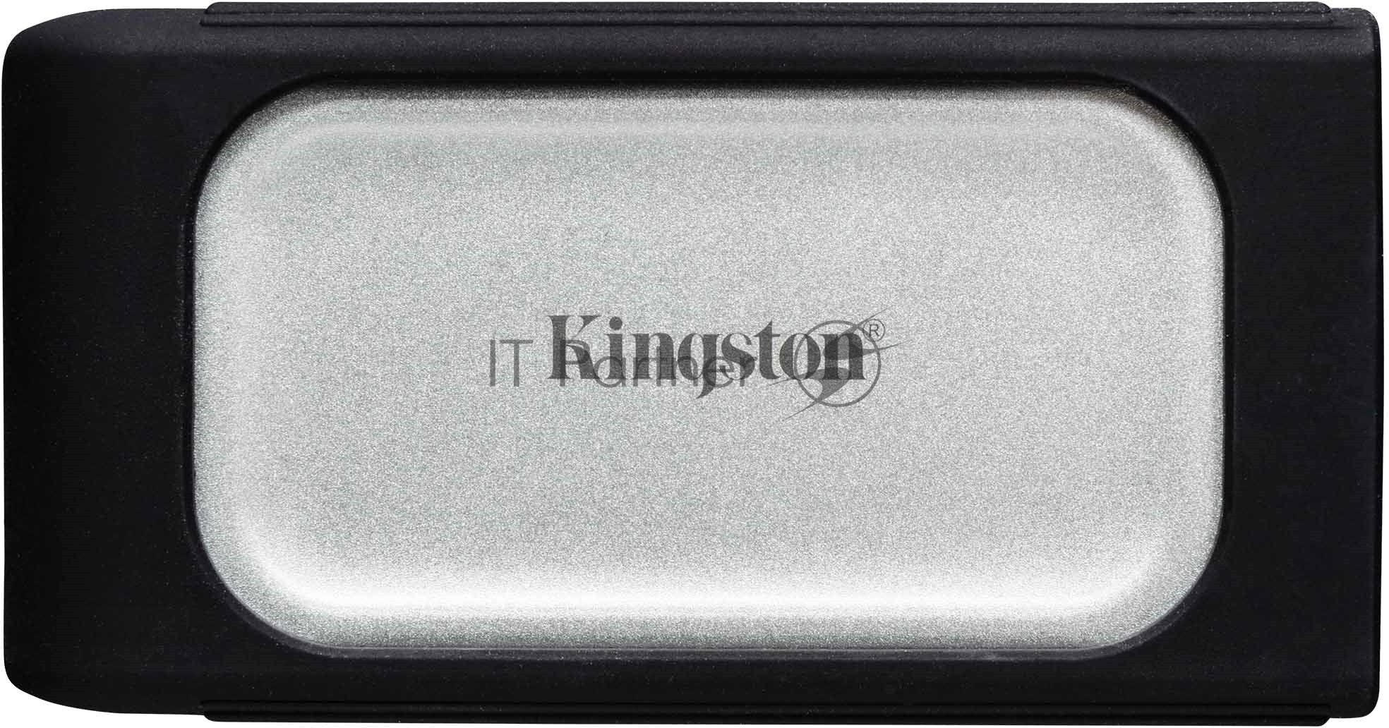 Внешний SSD Kingston XS2000, 2TB, USB 3.2 Gen 2x2 Type-C, R/W 2000/2000, серебристый