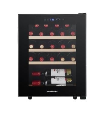 Винный шкаф Cellar Private CP023 черный, 60 л, 1 отсек, 23 бут.