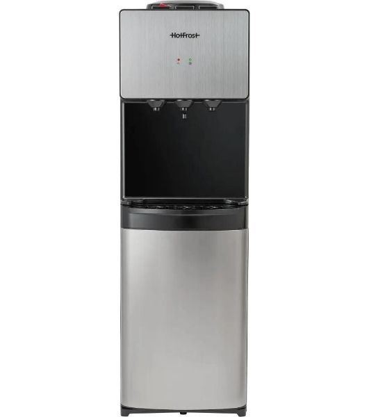 Кулер для воды Hotfrost V400BS, верхняя загрузка, нагрев 90 °С, охлаждение 10 °С, серебристый/черный