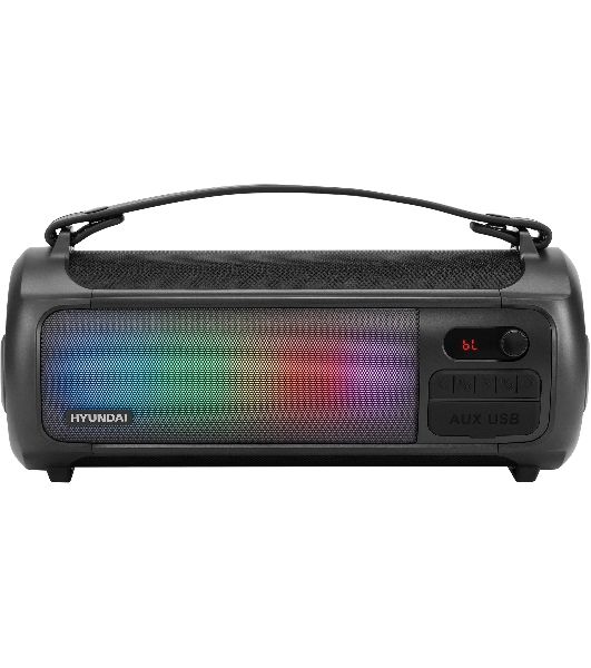 Колонка портативная Hyundai H-PS1025 черный 40W 2.0 BT 10м 3000mAh