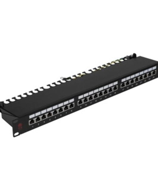 Патч-панель Sysmatrix PP 1901U.S245ES.N 19" 1U 24xRJ45 кат.5E FTP