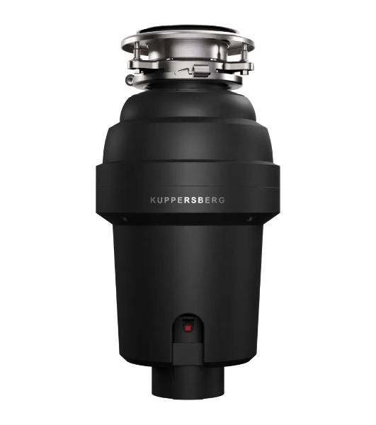 Измельчитель пищевых отходов Kuppersberg WS 550 B, High-Tech, мощность 550 Вт, 3400-3800 об/мин, защита от перегрева, авто выключение, DC мотор, шумоизоляция, уровень шума 70 дБ, черный
