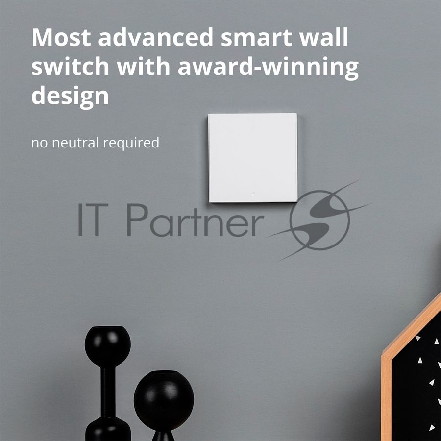 Выключатель умный одноклавишный Aqara Smart Wall Switch H1 (WS-EUK01)