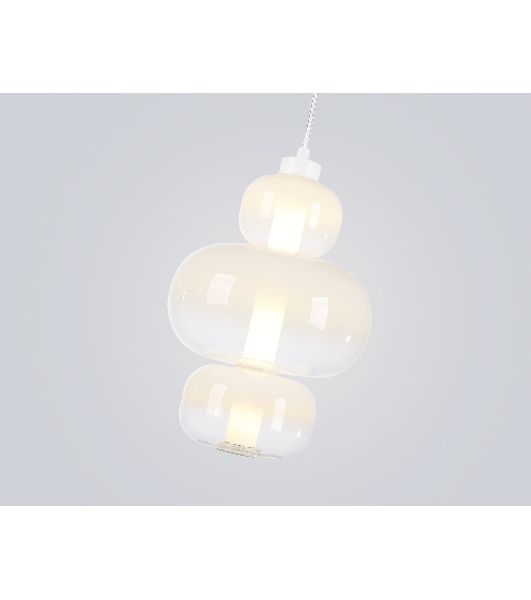 Подвесной светодиодный светильник Ambrella light LH11056 WH/FR белый/белый матовый 18W 3000K D230*350