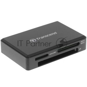 Кард-ридер Transcend RDF8/черный/SDXC,SDHC,microSDXC,microSDHC,CompactFlash,CompactFlash/USB 3.0/пластик