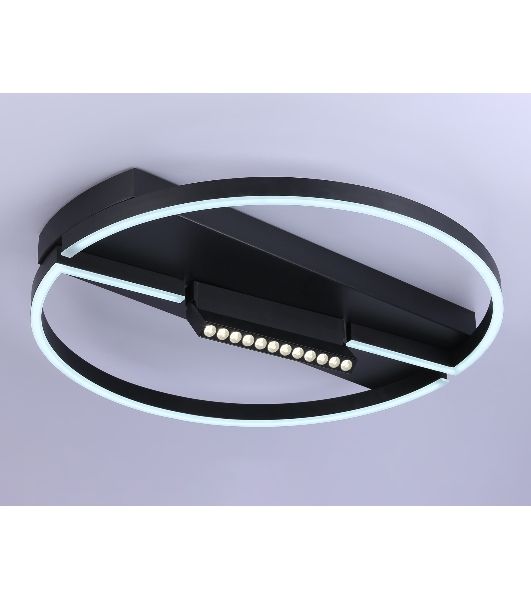Светильник Ambrella light FL51460/1+1 BK черный  72W 3000K-6400K+4200K D600*110 (ПДУ РАДИО 2.4G)