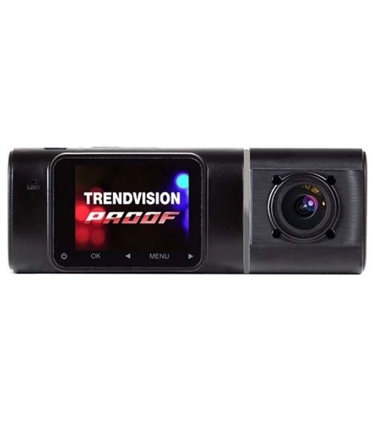Видеорегистратор TrendVision Proof PRO GPS, 1920x1080, 1.5", с камерой заднего вида, GPS/ГЛОНАСС, G-сенсор, датчик движения