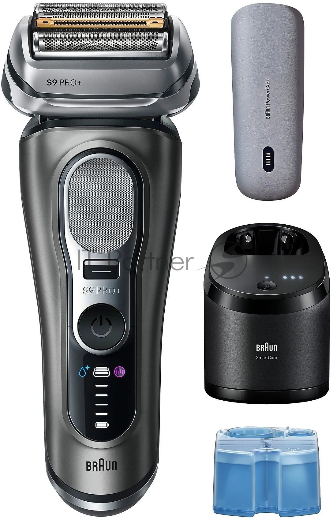 Бритва электрическая сетчатая Braun 9675cc питан.:элек.сеть/аккум. серебристый