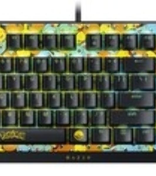 Клавиатура Razer BlackWidow V4 X Green Switch Pokemon Kanto Starters Edition проводная, USB Type-A, желтый
