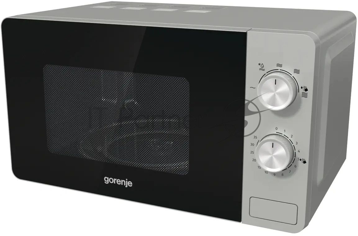 Микроволновая печь Gorenje MO17E1W белый, 17 л, 700 Вт, переключатели - поворотный механизм