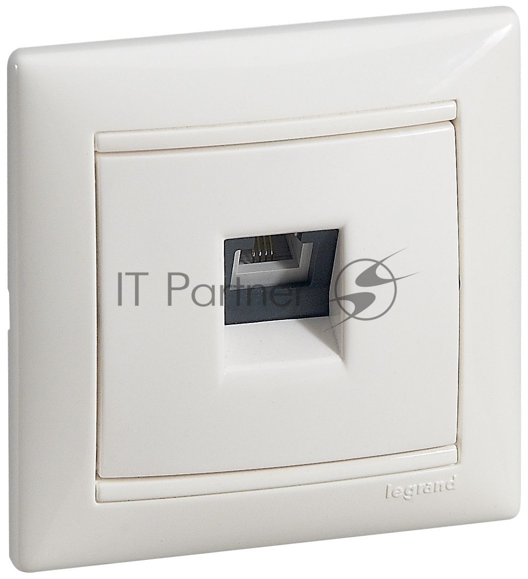 Legrand Legrand 774438 Розетка телефонная Valena RJ11 4 контакта 1 коннектор (белая)