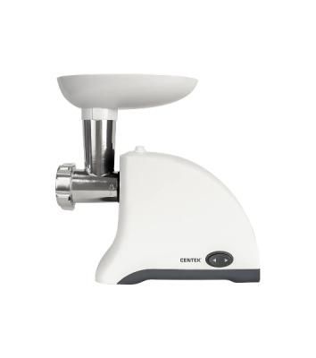 Мясорубка электрическая Centek CT-1609 белый, 1550 Вт, 2 кг/мин, реверс, защита от перегрузки, насадки - 2