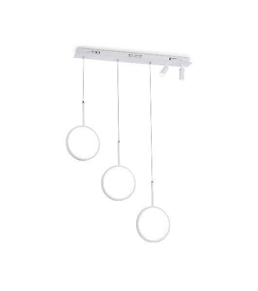 Светильник Ambrella light FL5277/3+2 WH белый 59W 3000K/4200K/6400K+4200K 800*200*1200 (ПДУ ИК)