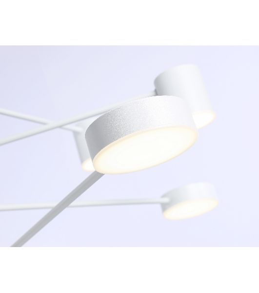 Подвесной светодиодный светильник Ambrella light FL51688/8 WH белый 3000K/4200K/6400K 48W D900*1000 (Без ПДУ)